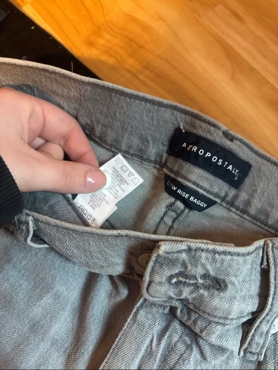 Aeropostale Men's Black and Light Gray Straight Jeans Duo - Picture 2 of 8